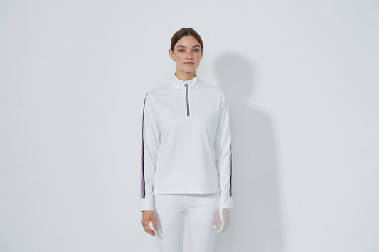 1000570 - Peach Long Sleeve Half Neck