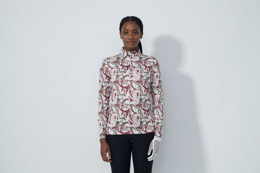 1000574 - Print Peached Half Neck