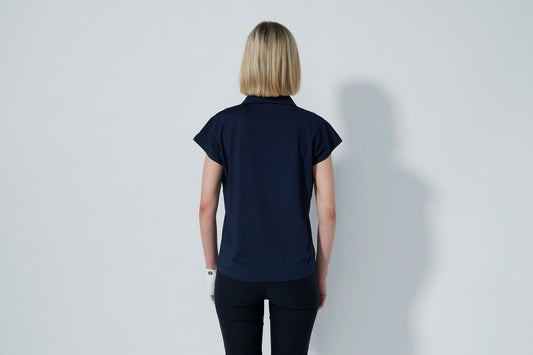 1000392 - Bella Birdie Cap Sleeve Polo Shirt