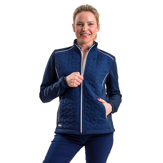 IGLJKT2352 - Ladies Contrast Piping Padded Jacket