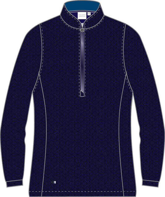 IGLTL2453 - Ladies Half Zip Printed Top Layer