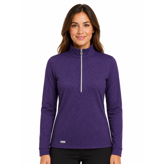 IGLTL2453 - Ladies Half Zip Printed Top Layer