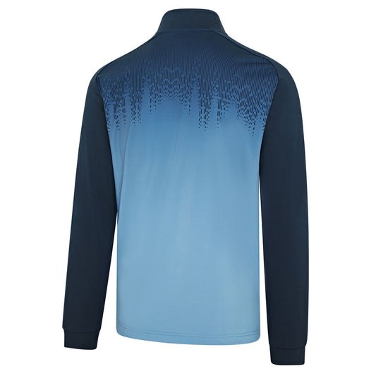 IGTL2373 - Men's Raglan Sleeve Printed ¼ Zip Top Layer