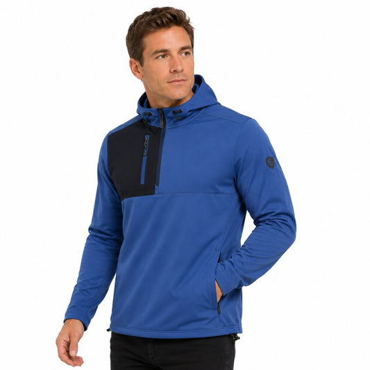 IGTOP2444 - Men’s ¼ Zip Colour Block Hoody