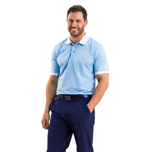 IGTS2347 - Men's Jacquard Golf Polo Shirt