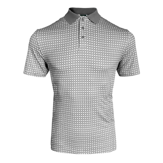 IGTS2406 - Men's All Over 'Chain' Print Polo Shirt