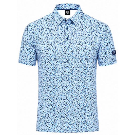 IGTS2465 - Men's All-Over 'Leaf' Polo Shirt