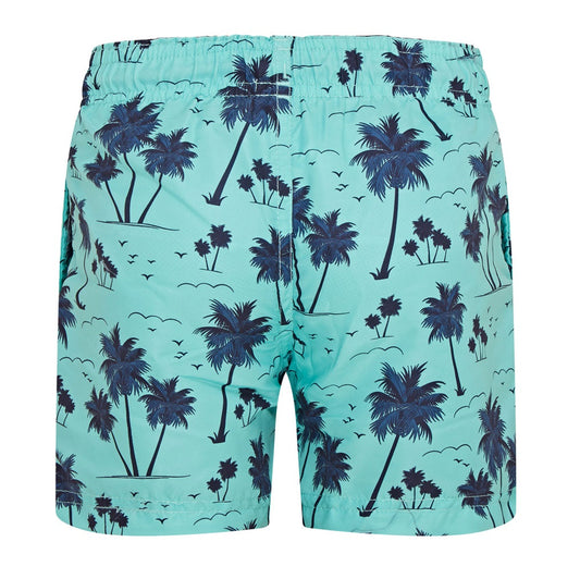 RCJSHO802 - Boys Palm Tree Print Swim Shorts