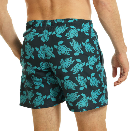 RCSHO771 - Men's Turtle Print Swim Shorts