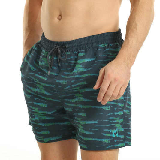 RCSHO797 - Men's Batik Tie Dye Print Swim Shorts