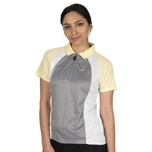UPLTS1673 - Ladies Zip Neck Polo Shirt
