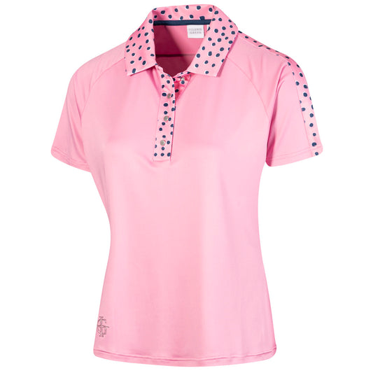 IGLTS2241 - Ladies Printed Raglan Sleeve Panels Polo Shirt