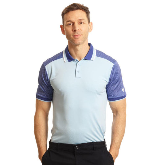 IGTS2289 - Men's Abstract Print Stretch Polo Shirt