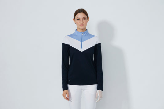 1000572 - Block Long Sleeve Half Neck