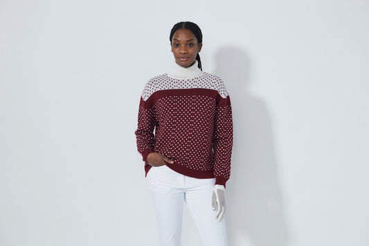 1000622 - Dot Roll-neck Pullover