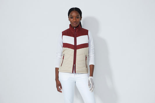 1000648 - Blockstriped Padded Vest