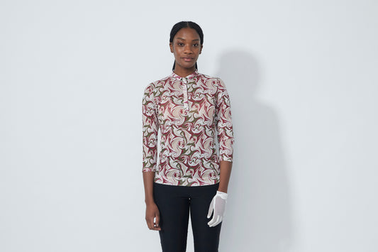 1000637  - Breeze Mesh 3/4 Sleeve Polo Shirt