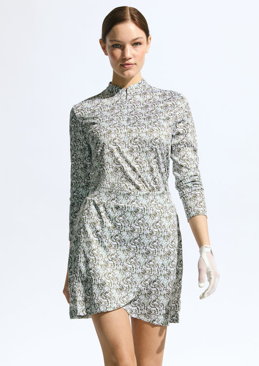 1000812 - Dull Printed Wrap Skort 45cm