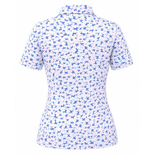 IGLTS2476 - Ladies 4-Button Printed Polo Shirt