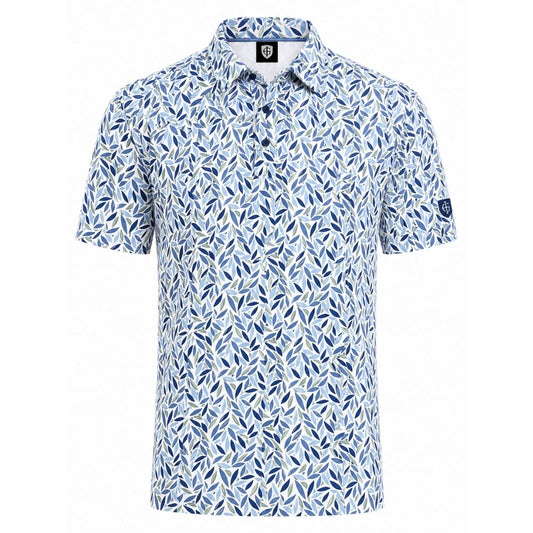IGTS2465 - Men's All-Over 'Leaf' Polo Shirt