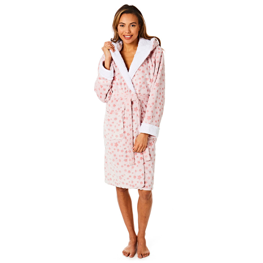 PWB7065 Ladies Star Print Robe – Pan World Brands